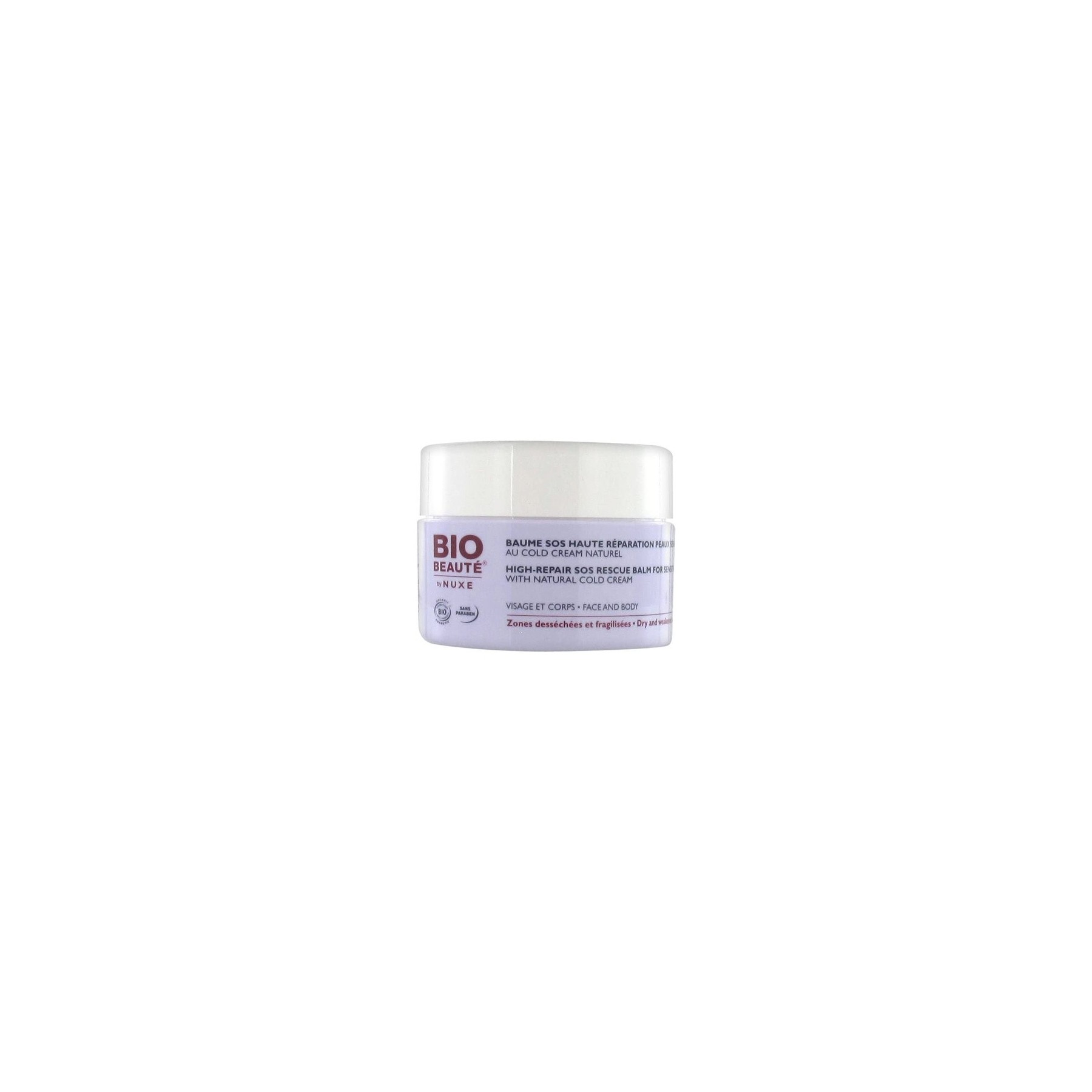 Bio Beaut High-Repair SOS Rescue Balm for Sensitive Skin with Natural Cold Cream 50ml