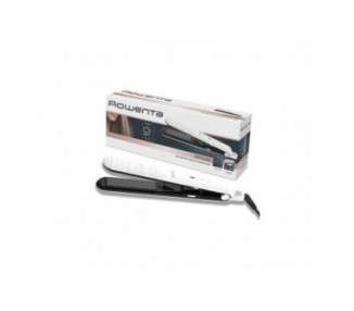 Rowenta SF3210 Optiliss Hair Straightener with 10 Temperatures up to 230°C - White