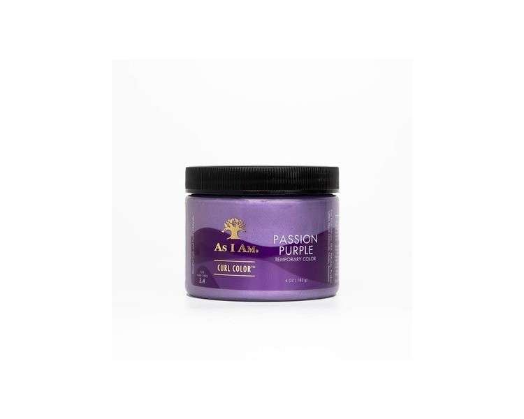 As I Am Curl Color Passion Purple 6oz Color and Curling Gel - Temporary Vegan and Cruelty Free