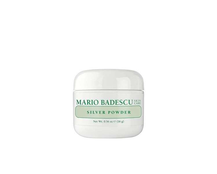 Mario Badescu Silver Powder for Oily Skin Facial Mask with Kaolin Clay and Zinc Oxide 0.56 Ounce