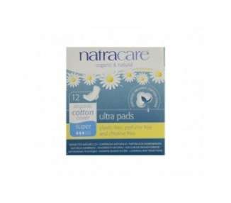 Natracare Ultra Pads Super with Wings for Women