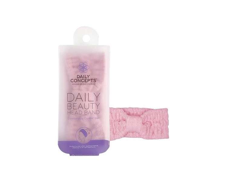 Daily Concepts Daily Beauty Head Band in Pink Absorbing Excess Moisture 41g
