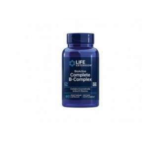 Life Extension BioActive Complete B Complex Boosts Energy Production and Promotes Metabolism 60 Vegetarian Capsules