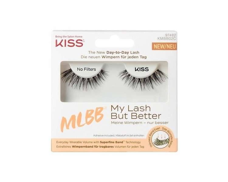 Kiss My Lash But Better Black Lashes Tapered Length Style - 1 Pair