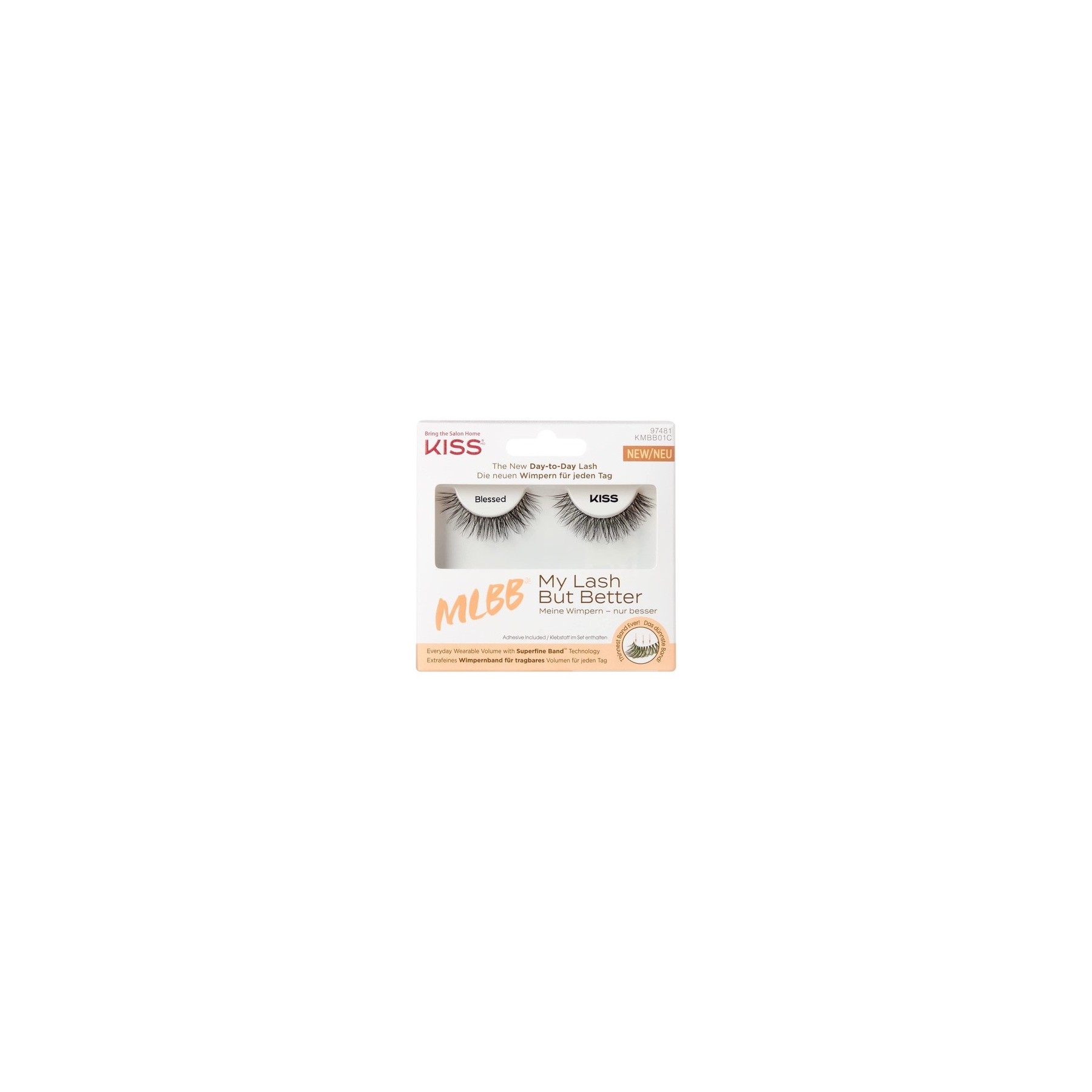 KISS My Lash But Better Collection False Eyelashes with Flexible Band and Glue