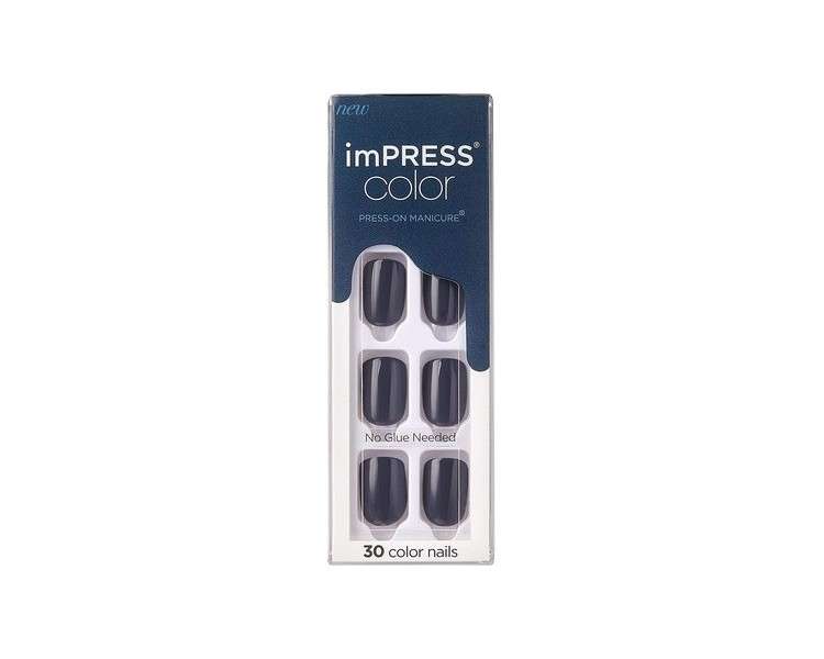 KISS imPRESS Color Press-On Gel Nail Kit Graytitude with PureFit Technology