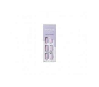 KISS imPRESS Color Press-On Nails PureFit Technology Short Length Picture Purplect Manicure