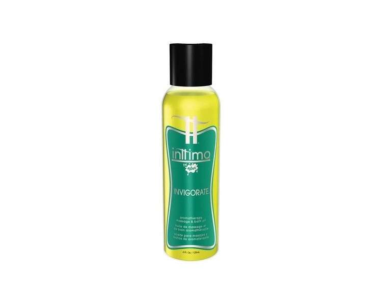 Wet Inttimo Invigorate Massage Oil with Eucalyptus and Citrus 120ml