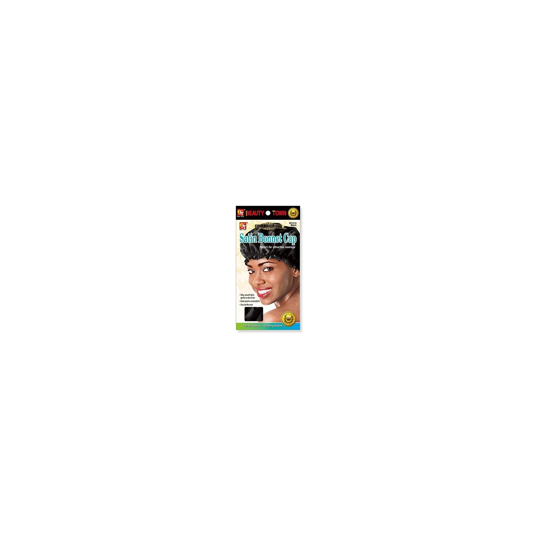 Black Satin Bonnet Cap Black Satin Bonnet Cap