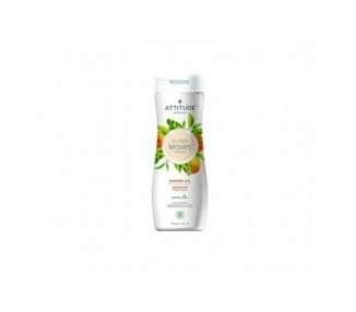 ATTITUDE Super Leaves Shower Gel 473ml Nourishing Shower Shampoo Biodegradable Shower Gel Natural Shower Gel with Orange Leaves Vegan Natural Cosmetics