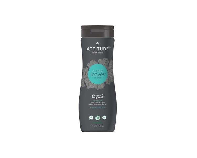 ATTITUDE Super Leaves 2in1 Anti-Dandruff Shampoo & Shower Gel for Men 473ml