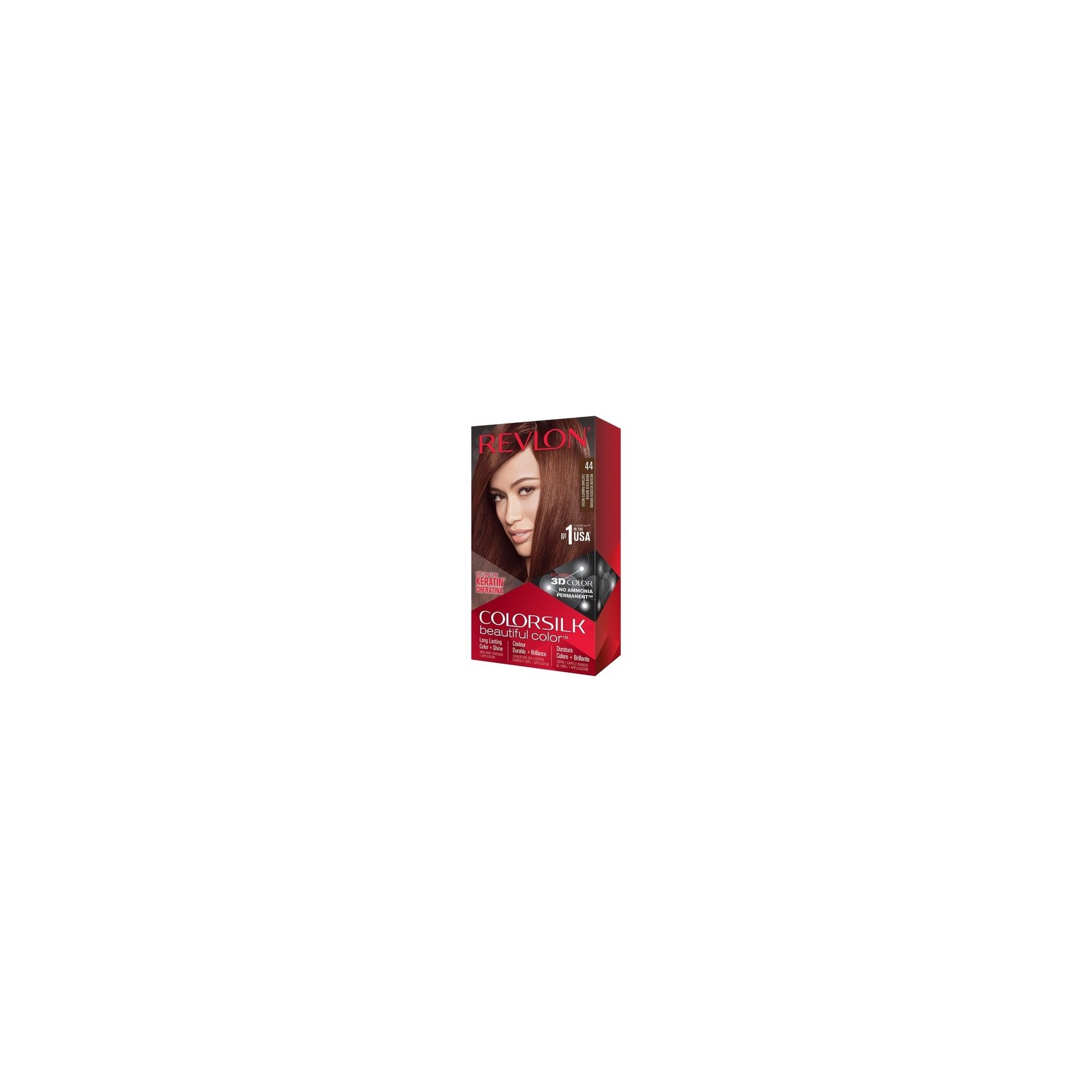 Revlon ColorSilk Permanent Hair Colour Medium Red Brown 44 1 Count