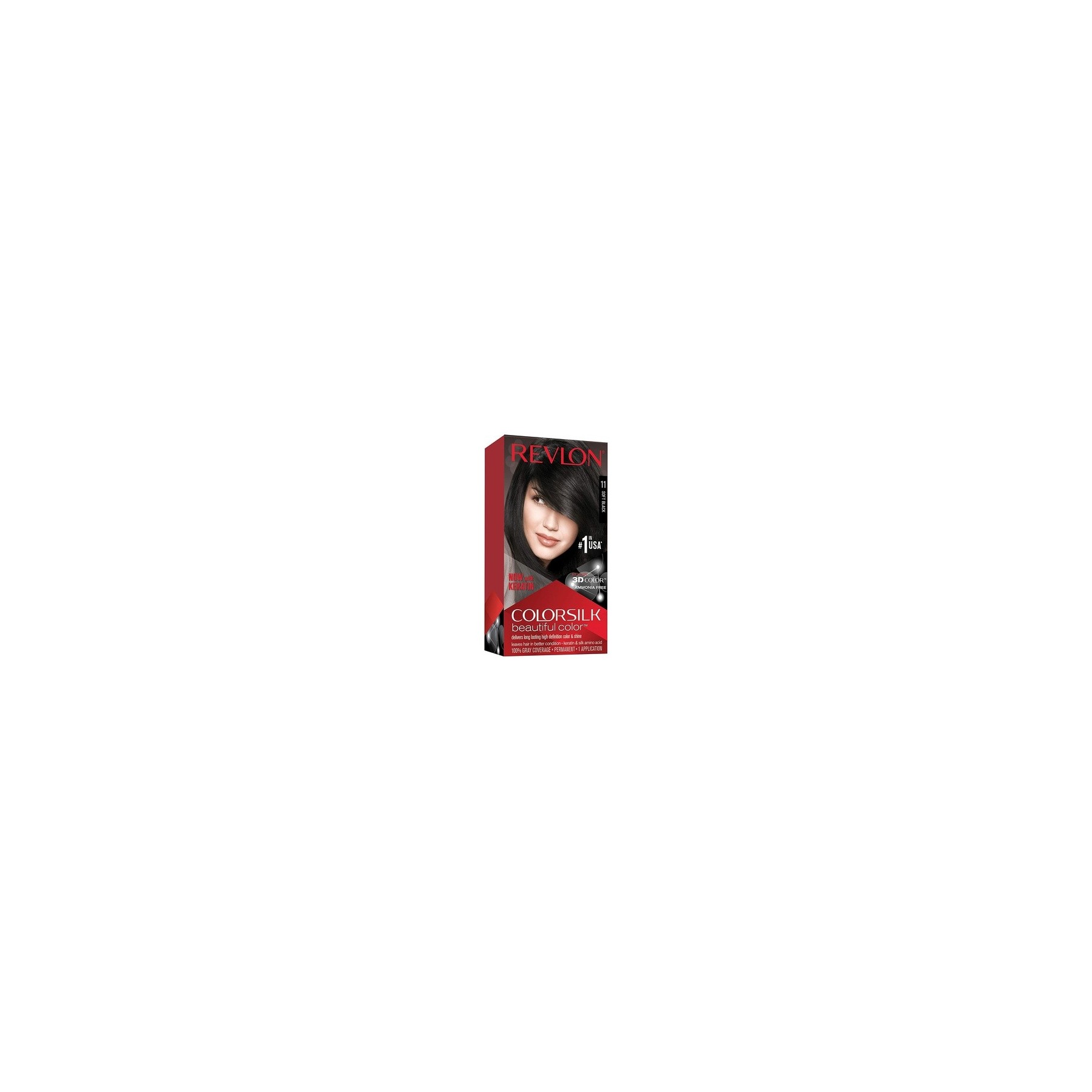 Revlon Colorsilk 3d Keratin 11 Soft Black Hair Color 130ml