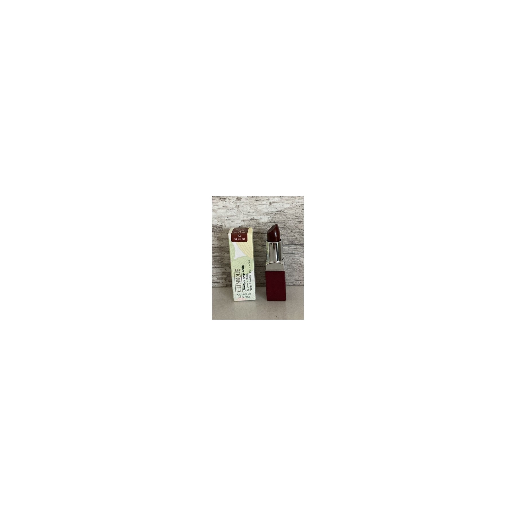 Clinique Pop Reds Gloss lipstick 04 Red-y or Not 3.6g