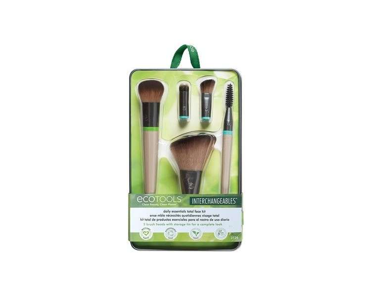 ECOTOOLS Essentials Total Face Fit Interchangeable Brush Set for Daily Face Essentials