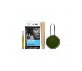 Parissa No-Strip Face & Lip Hot Wax Kit for Short & Coarse Hair Removal At-Home Waxing