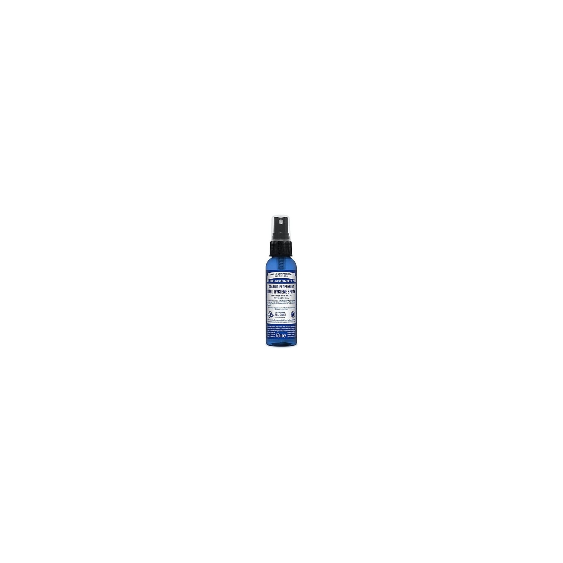 Dr. Bronner's Peppermint Hand Hygiene Sanitizer Spray 59ml