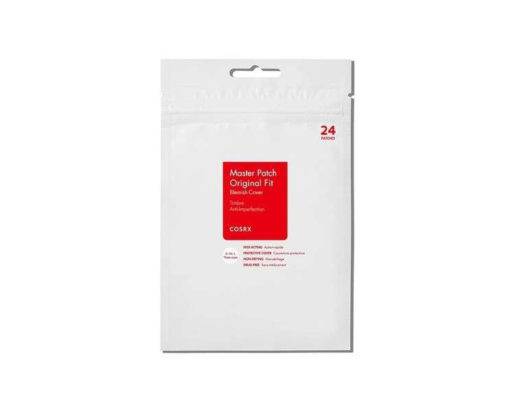 Cosrx Master Patch Original Fit 24 Patches | A.D.F Hydrocolloid Dressing | Quick