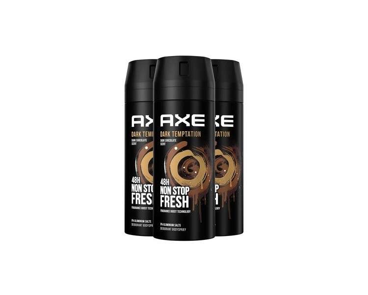 Axe Dark Temptation Body Spray Deodorant without Aluminum 150ml