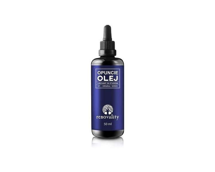 Renovality Cold Pressed Prickly Pear Oil with 50ml Pipette - Made in Czech Republic