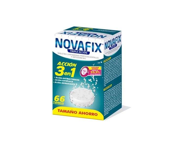 Novafix 3 in 1 Cleaning Tablets 66 Tablets