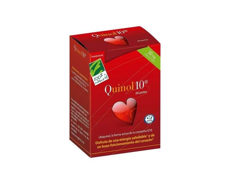100% Natural Quinol10 Ubiquinol Food Supplement 60 Capsules