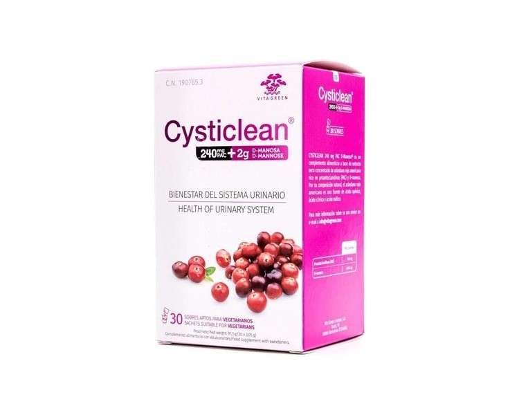 Cysticlean Pac with D-Mannose 30 Sachets