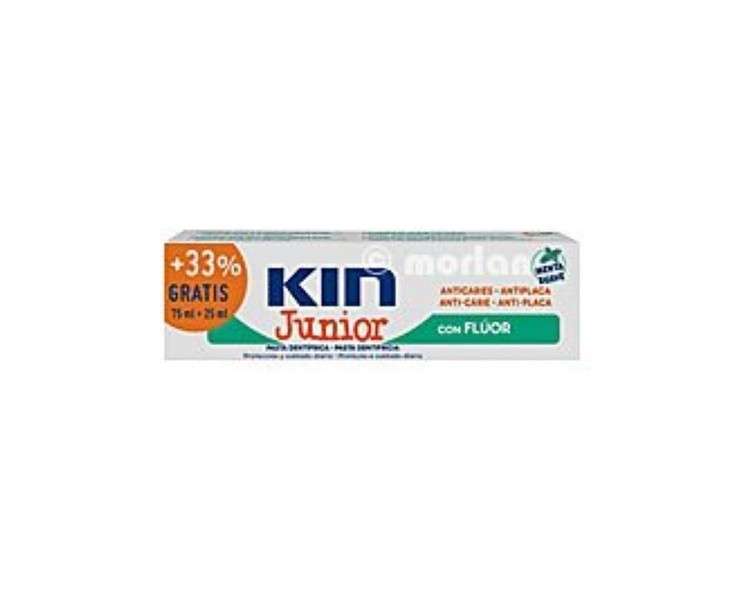 KIN Junior Soft Mint Toothpaste 75ml + 25ml