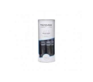 Pack Termix Ceramic Round Hairbrush with Latest Ceramic and Ionic Technology - Set of 5 Brushes Ø 17, 23, 28, 32, 43mm