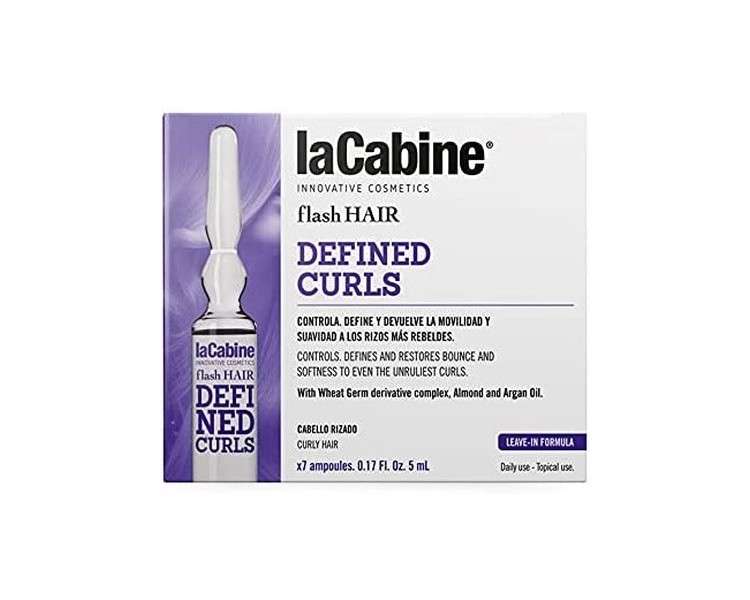 La Cabine Flash Hair Defined Curls 7 Ampoules Of 5 Ml