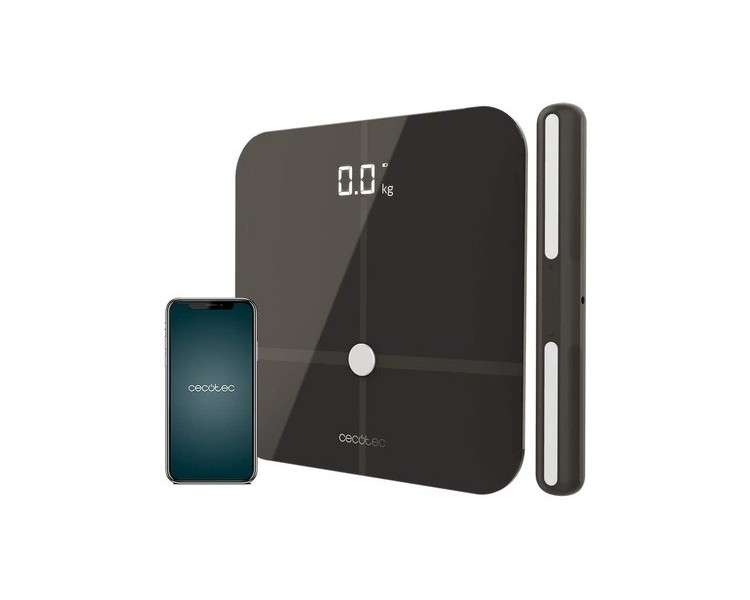 Cecotec Surface Precision 10600 Smart Healthy Pro Dark Grey Personal Scale with App and Bluetooth Connectivity 15 Parameters White