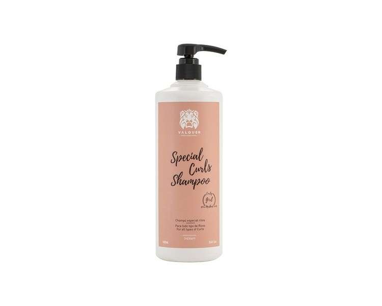 Valquer Profesional Curly Hair Shampoo - Curly Girl Method. Sulfate-Free, Salt-Free, Vegan Curly Hair, Perfect Curls, Up to 96% Naturally Derived 1000ml