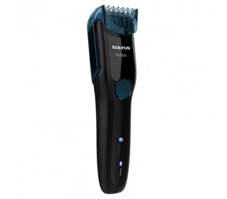 Taurus Hubble Electric Beard Trimmer with Cordless Option Razor for Wet and Dry Use 90 Minute Battery Life Quick Charge 6 Level Comb Black