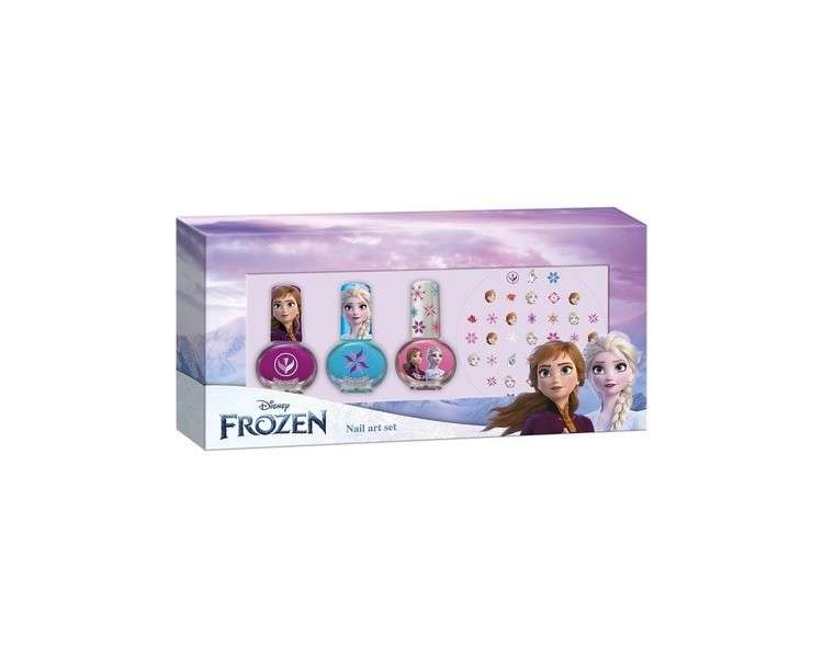 Frozen Nail Set 3 Nail Polish + Nail Stickers