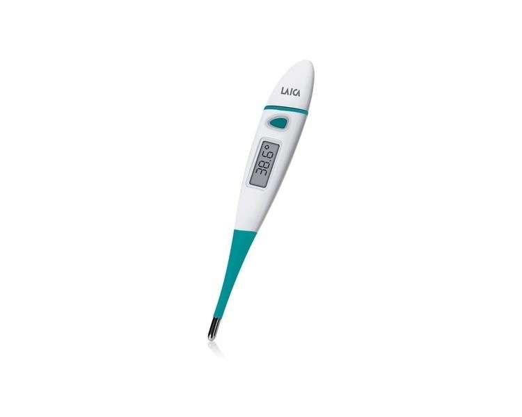 Laica TH3601 Digital Thermometer with Flexible Probe and Easy-to-Read LCD Display