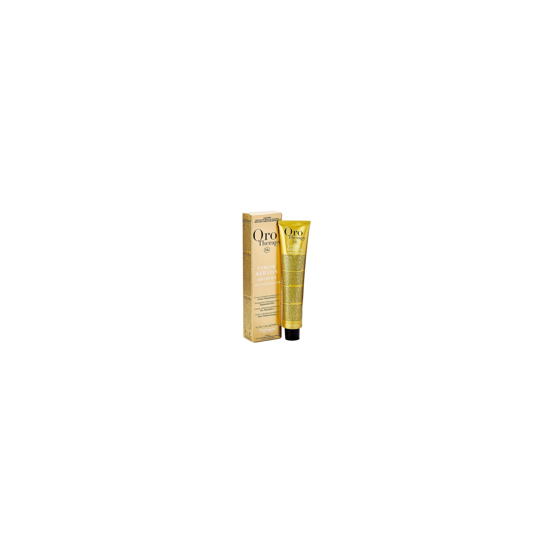 Fanola Oro Therapy Keratin 4.0 Medium Brown Permanent Hair Colour 100ml