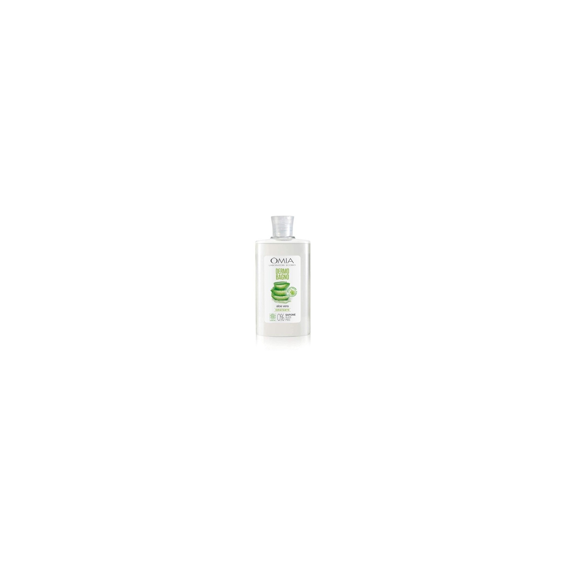Omia Dermo Bio Bath with Aloe Vera from Salento Gentle and Refreshing Bath Foam Dermatologically Tested Vegan and Nickel-Free Formula 400ml