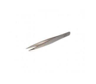 Optima 3.5 inch Elegant Matt Finish Stainless Steel Pointed Tip Tweezers for Ingrown Hairs