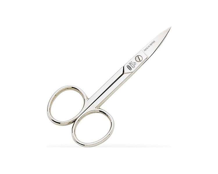 Classica Traditional Carbon Steel Nickel Plated Curved Blade Nail Scissors