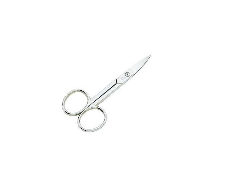 Classica Traditional Carbon Steel Nickel Plated Straight Blade Nail Scissors