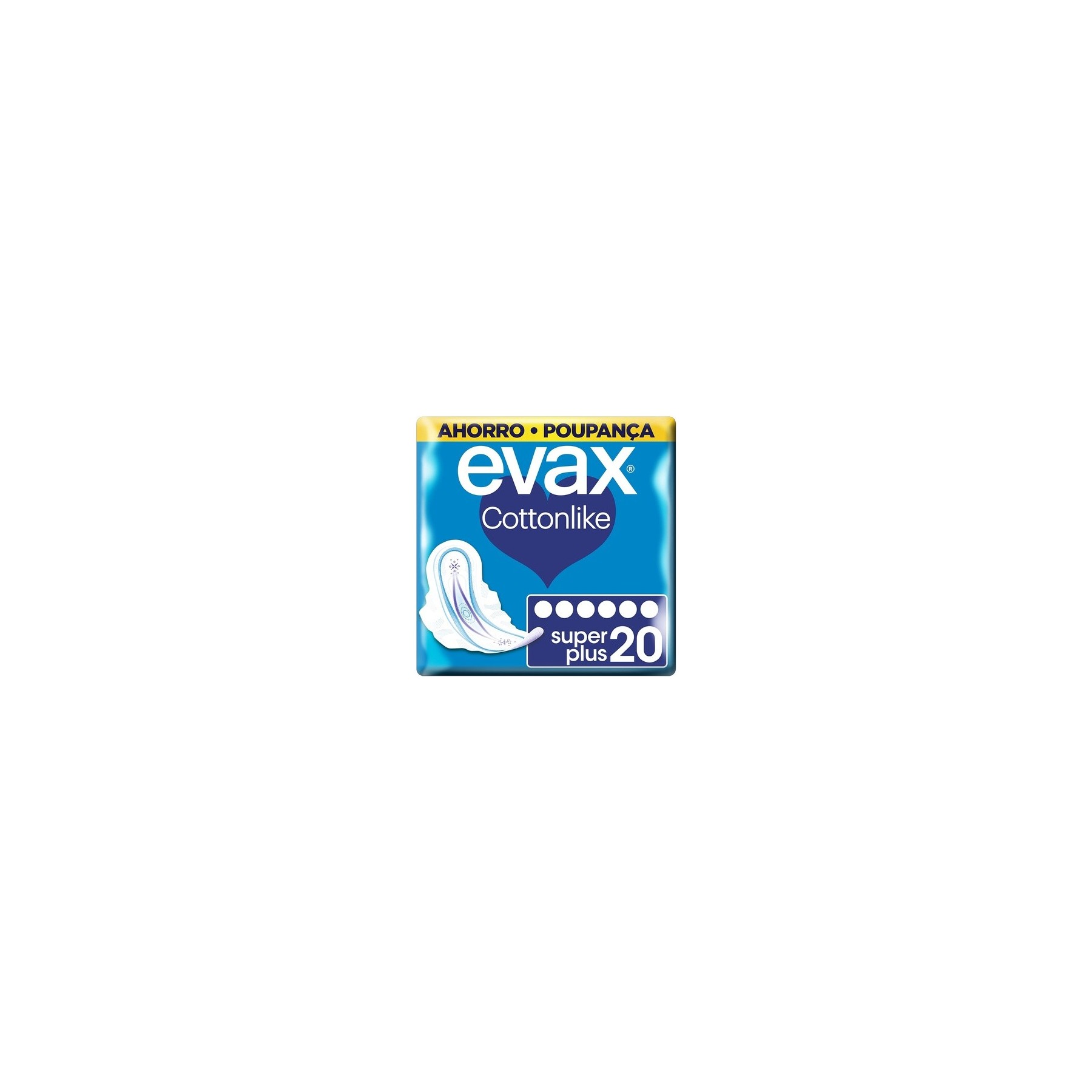 Evax Cottonlike Sanitary Towels with Superplus Wings