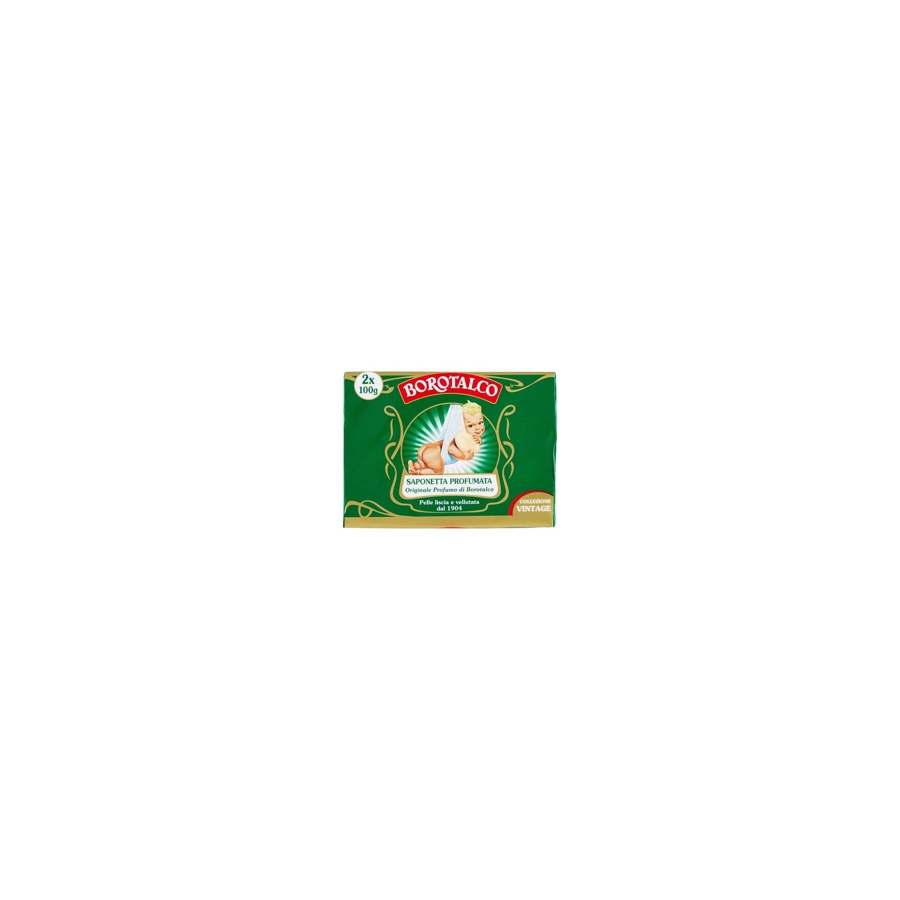 Borotalco Scented Solid Soap with Borotalcum Fragrance 100g - Pack of 2