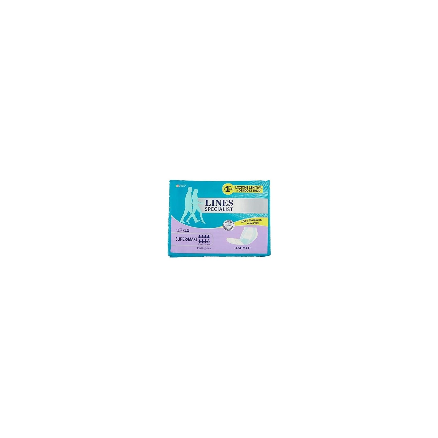 Lines Specialist Incontinence Pads for Men and Women - Pack of 12
