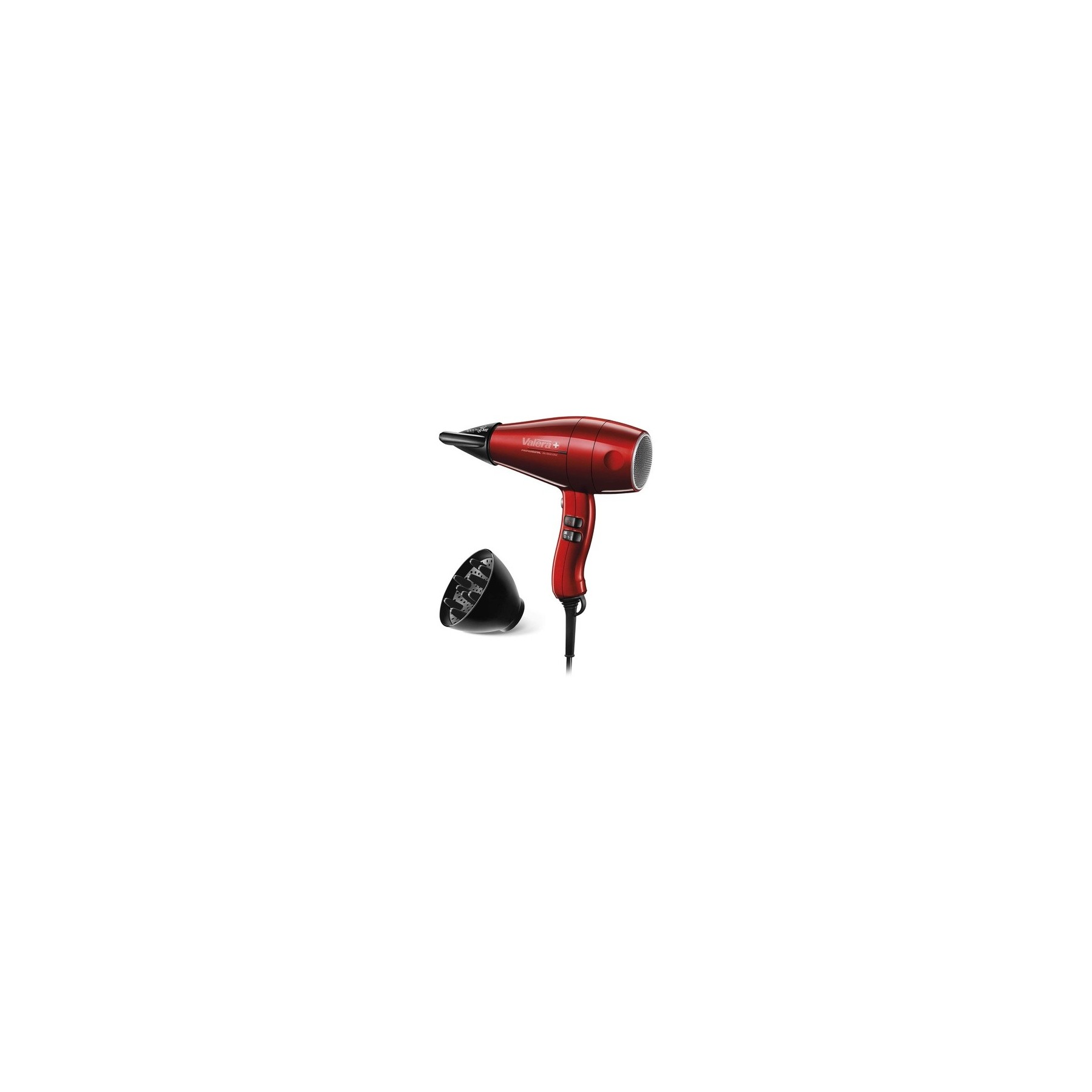 Valera Swiss Silent Jet 8500 Professional Hair Dryer with AC-PERFORMANCE Motor 3 Temperature Settings Ion Generator Super-Flex Cable 2000W Red