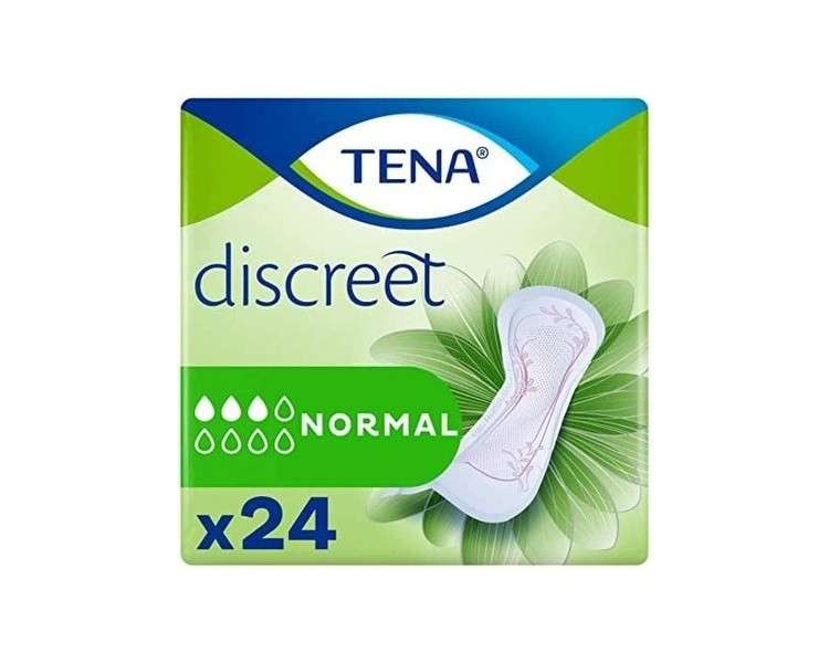 TENA Discreet Normal Moderate Urine Incontinence and Loss Pads with microPROTEX Technology 24 Pads