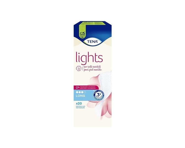 Lights by Tena Long Panty Liners 20 Count