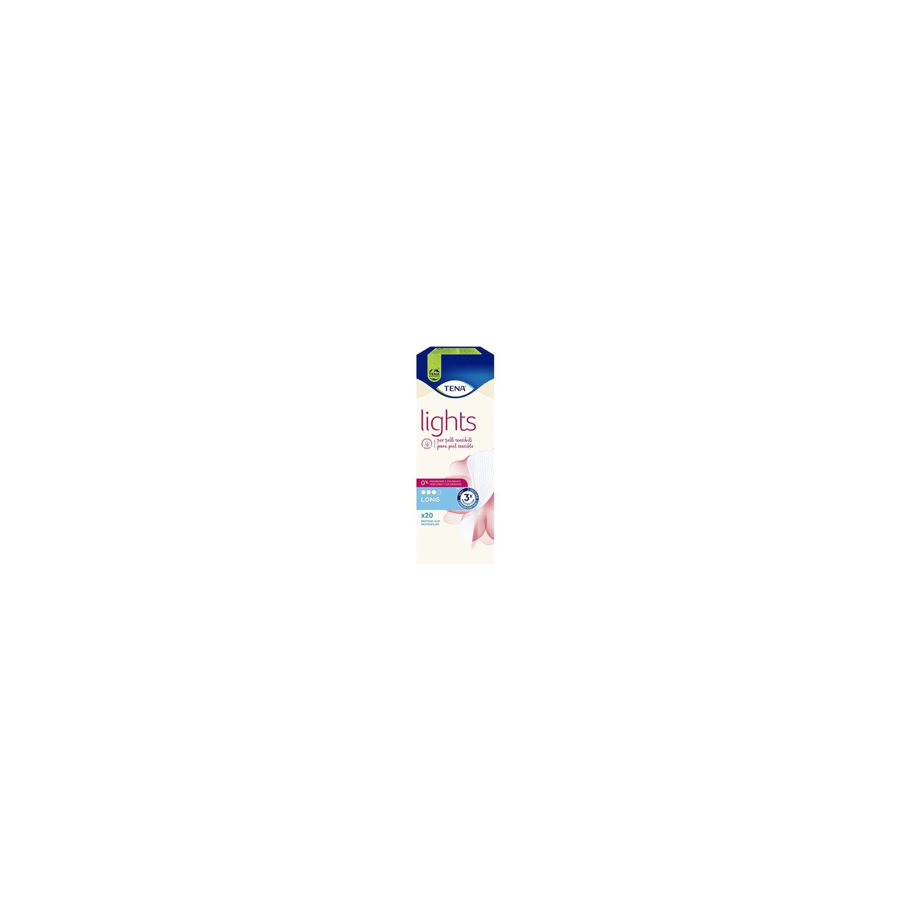 Lights by Tena Long Panty Liners 20 Count