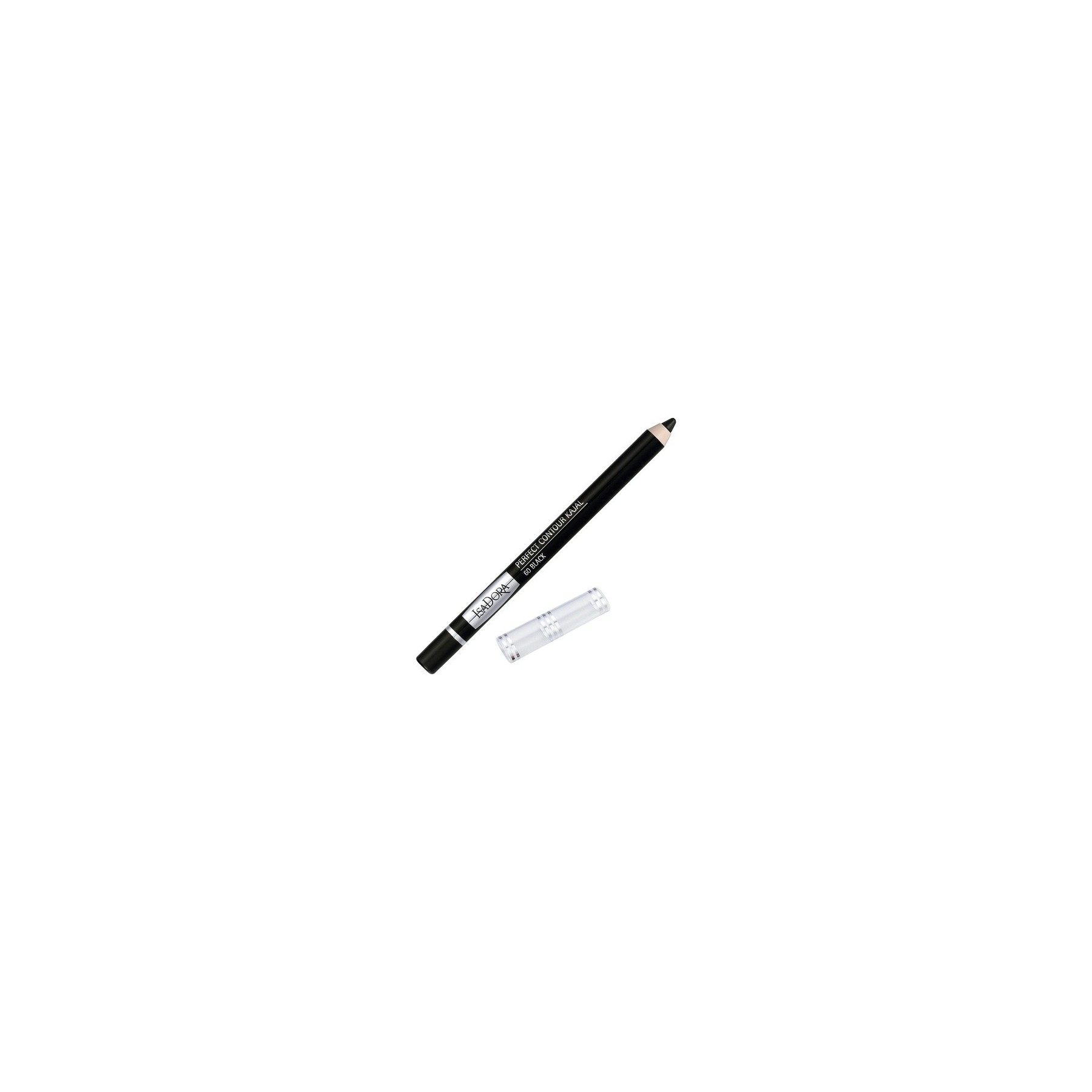 IsaDora Perfect Contour Kajal Black Eyeliner Pencil Soft Intense Hypoallergenic Long Lasting Eye Liner 60 Black