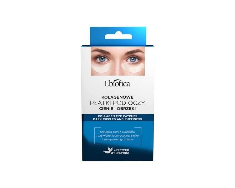 L'Biotica Collagen Under Eye Patches Reduction of Dark Circles Puffiness - 3 Pairs