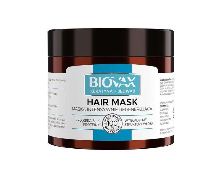L'Biotica Biovax Keratin-Silk Hair Mask 250ml